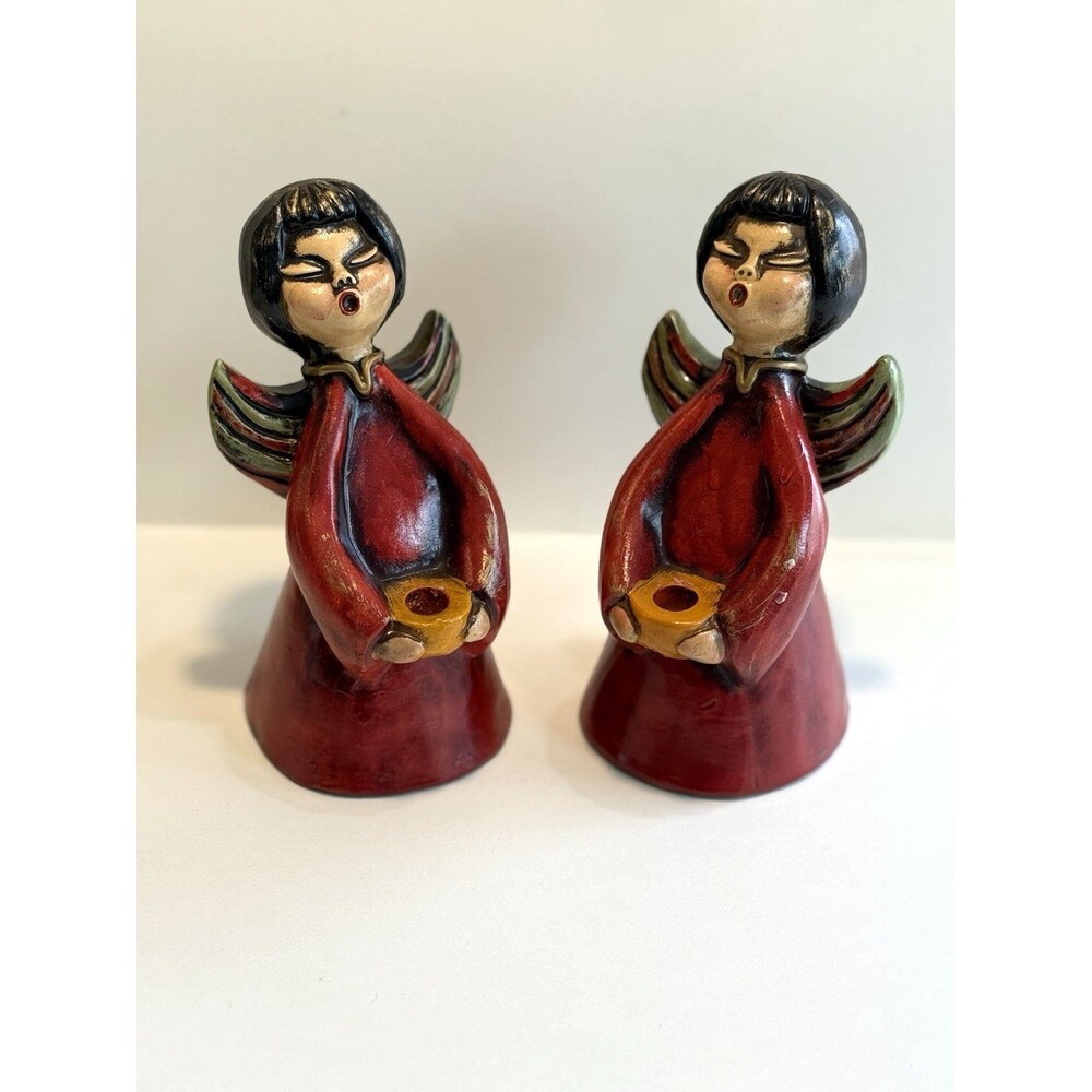 Vintage Bozner Angel Candle Holder Christmas Angel Bolzano Bozen Italy Thun